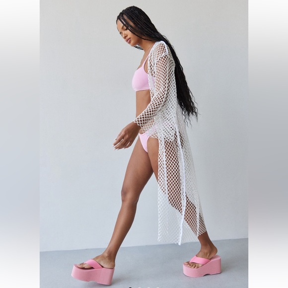 Urban Outfitters Mesh Robe - Picture 2 of 6